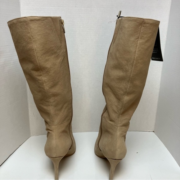 Vince Comuto wide calf tan genuine upper leather boot size 8 - Picture 2 of 9